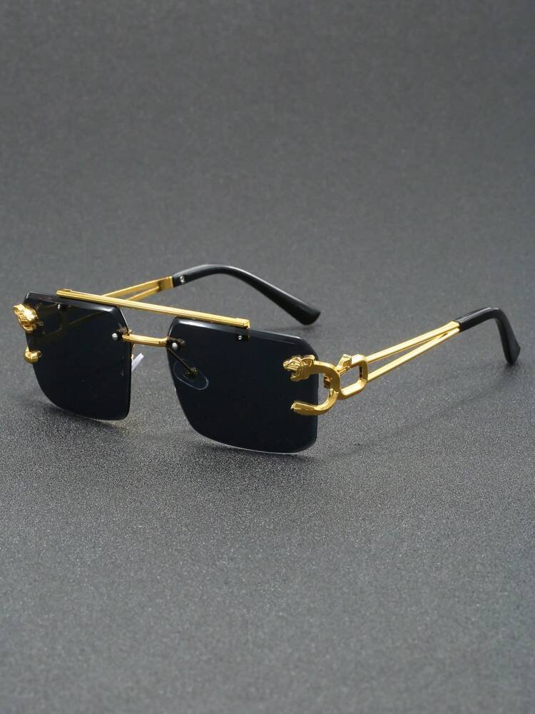 Men’s Pilot Frame Glasses Fashion Clear Lens Daily Wear