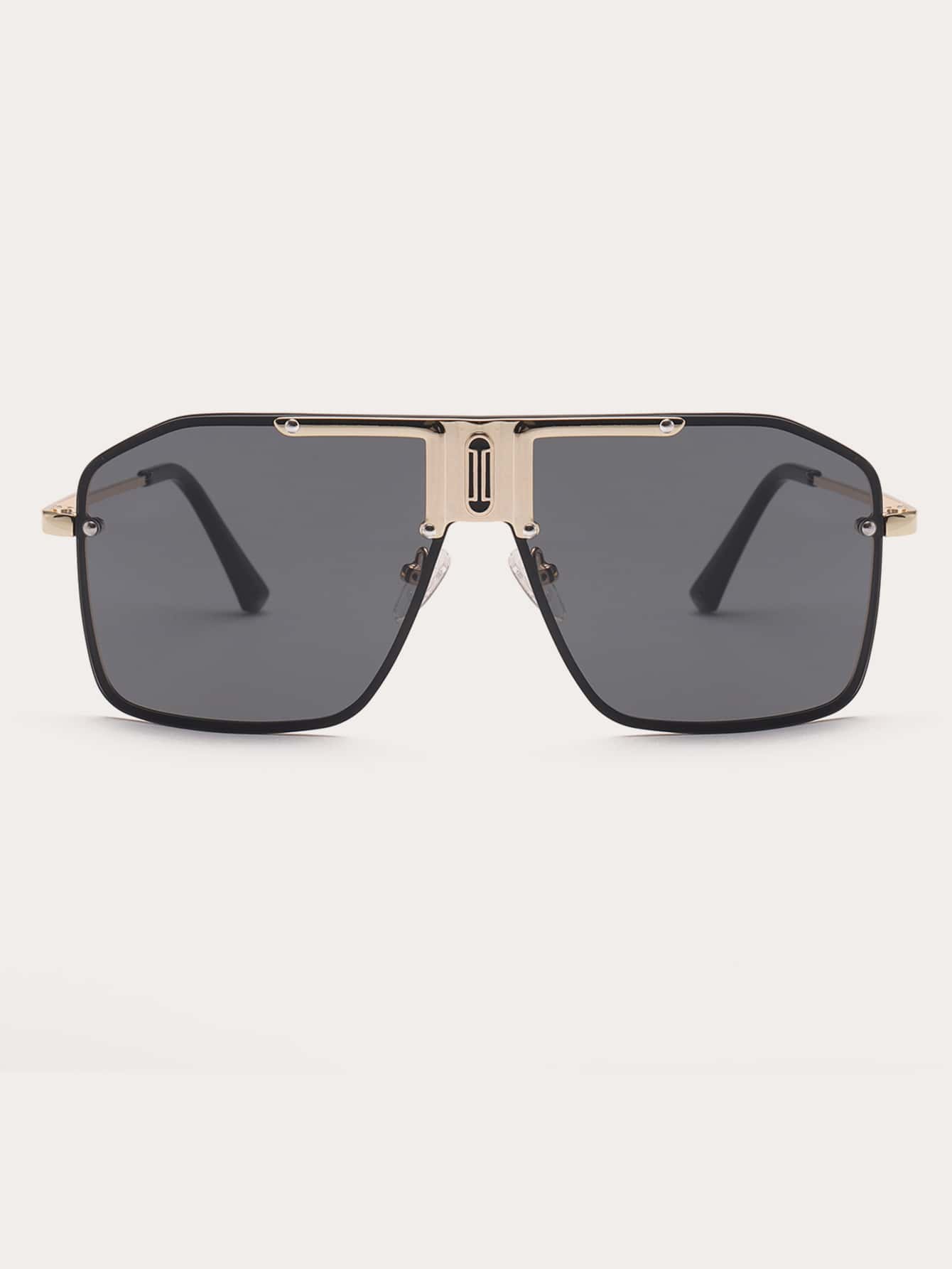 Men’s Flat Top Goggle Style Glasses Outdoor Street Style Eyewear