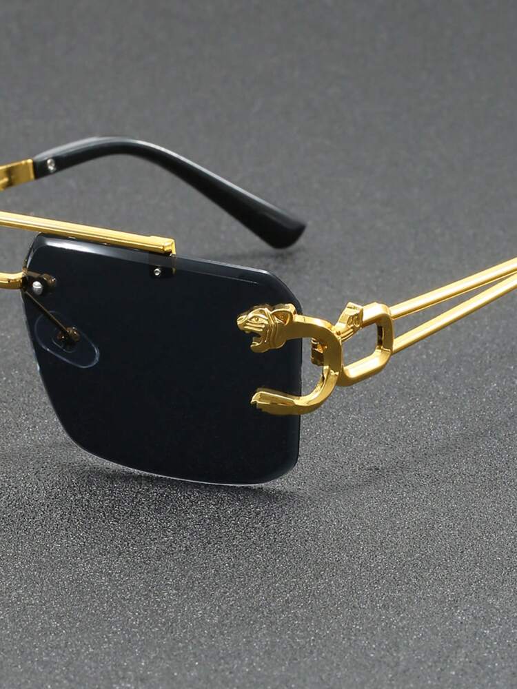 Men’s Pilot Frame Glasses Fashion Clear Lens Daily Wear