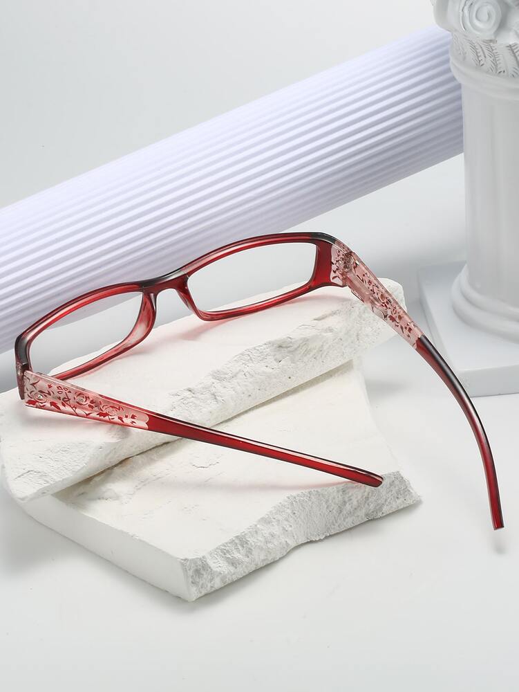 Vintage Y2K Non Prescription Glasses Square Frame Daily Wear