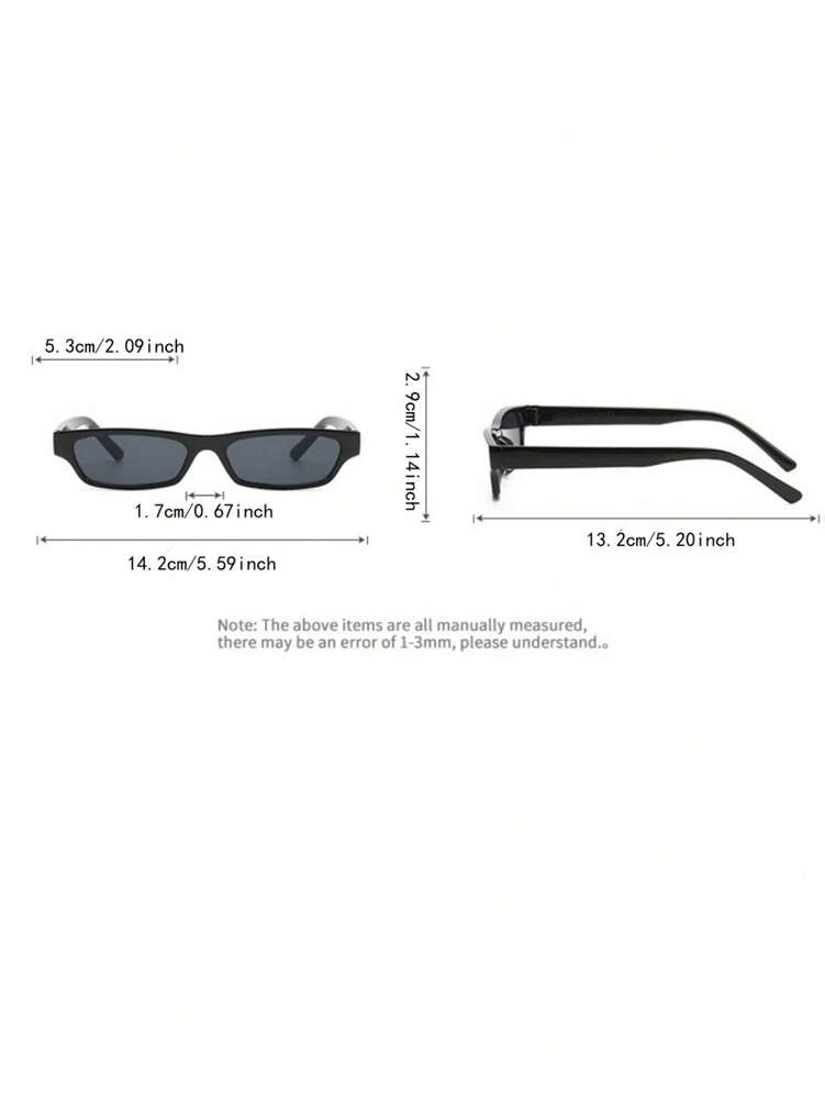 Small Square Frame Glasses Minimalist Fashion Summer Eyewear