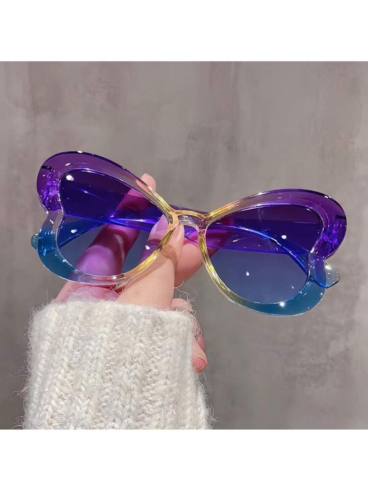 Women’s Butterfly Fashion Glasses Leopard Print Decorative Sunglasses