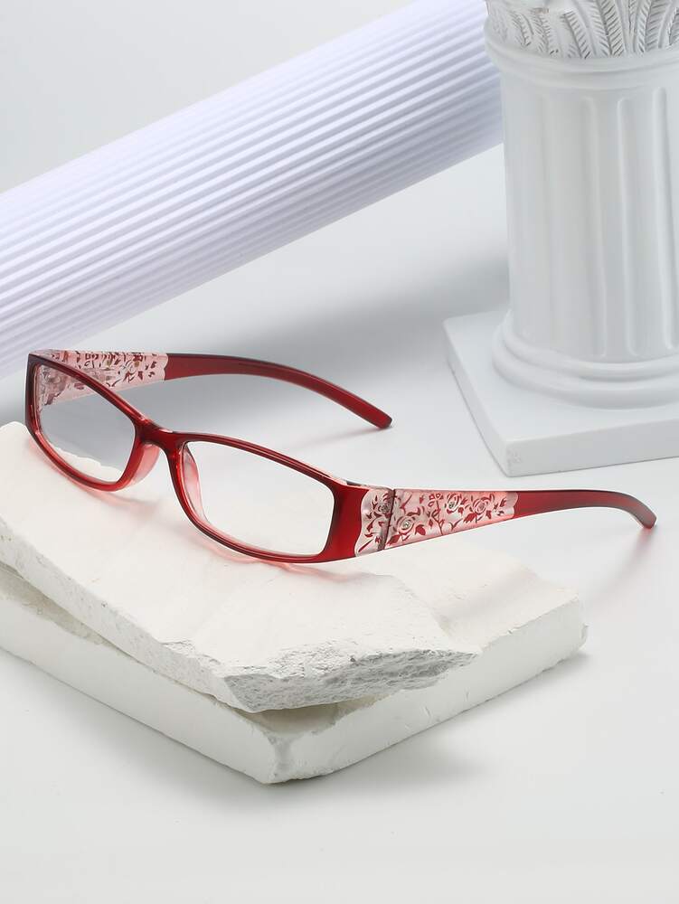 Vintage Y2K Non Prescription Glasses Square Frame Daily Wear