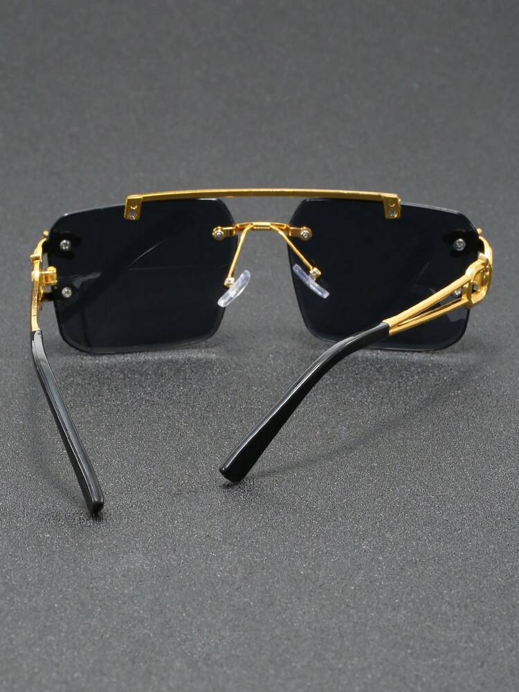 Men’s Pilot Frame Glasses Fashion Clear Lens Daily Wear