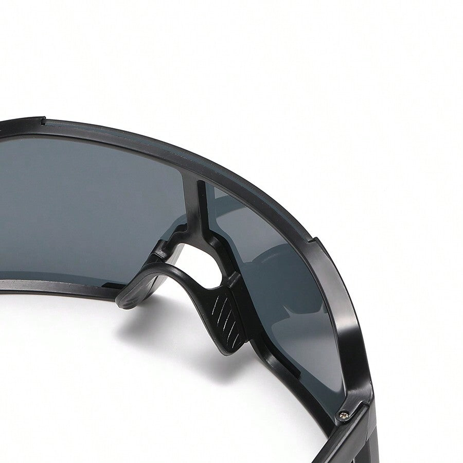 Men’s Sports Cycling Glasses Oversized Rimless Outdoor Goggles