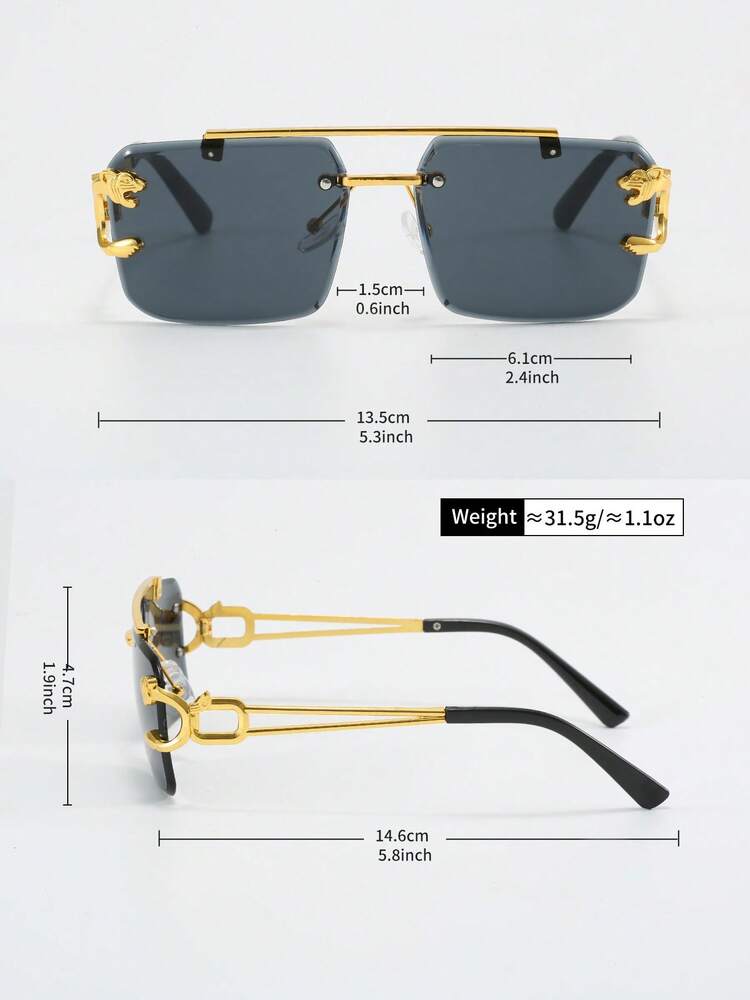 Men’s Pilot Frame Glasses Fashion Clear Lens Daily Wear