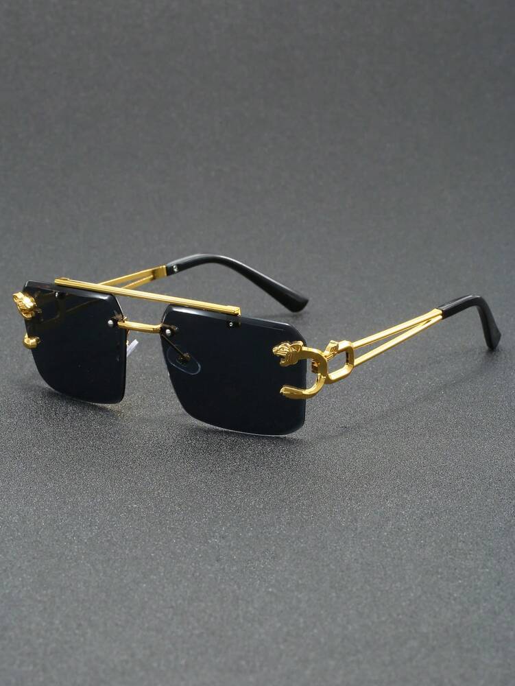 Men’s Pilot Frame Glasses Fashion Clear Lens Daily Wear