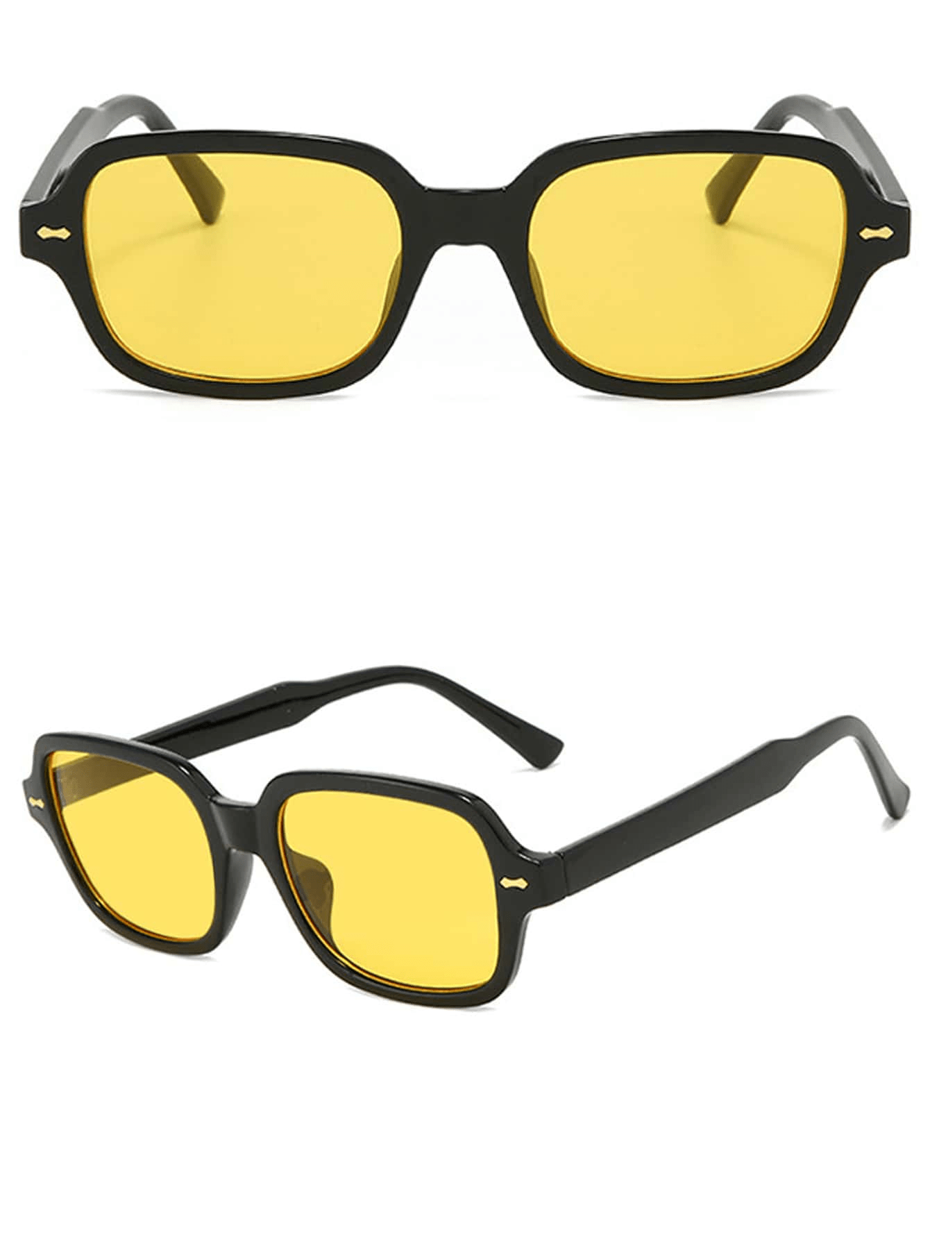 Oversized Y2K Square Frame Glasses Retro Summer Street Style